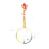 Retro Banjo Graphic