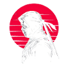 Ninja Red japanese Sun