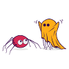 Halloween Spider Ghost Comic Cartoon Comic