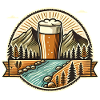 Bergbier-Abenteuer-Abzeichen-Design