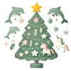 Whimsical Christmas Tree Fantasy