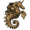 Hippocampe Steampunk