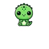 Cute Chibi T-Rex Dino Cartoon