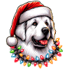 Great Pyrenees Hund Weihnachtsmütze Xmas