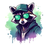 Raccoon Music Rapper cool Raccoon