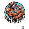 Harter Bodybuilder-Bär: Umarmungen gratis