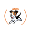 Kaffee und Glatthaar-Foxterrier