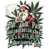 Christmas Santa Smoking Cannabis