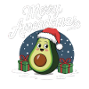 Merry Avocadomas - Avocat drôle
