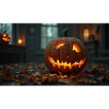 Pumpkin In A Haunted House
