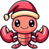Lobster Crab Christmas Cute