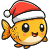 Goldfish Christmas Cute
