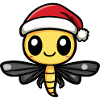 Libellule Noël mignon