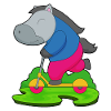 Trottinette à cheval