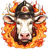 Vache de pompiers