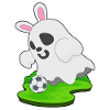 Geist Halloween Fußball