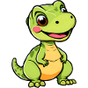 Playful Cartoon Dino