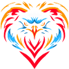 Bird of Prey in heart