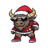 Bison Christmas X-Mas