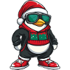 Penguin Christmas X-Mas
