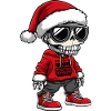 Skeleton Christmas X-Mas
