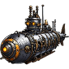 Steampunk submarine