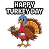 Dinde drôle de Thanksgiving