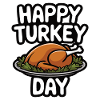 Dinde drôle de Thanksgiving