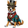 Chien steampunk