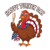 Lustiger Thanksgiving Truthahn