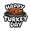 Dinde drôle de Thanksgiving
