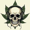 Skull With Headphones