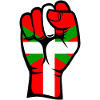 Basque flag fist
