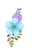 Eleganter Buchstabe 'A' mit Blumen