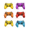 Bunte Controller für Gamer