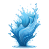 Blue Water Splash