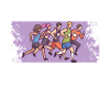 Jogging Kick Some Asphalt Running