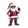 Cool Santa with sunglasses