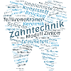 Dental Technology Wordcloud blue