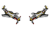 Old school tattoo fighter jet