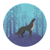 Wolf im Mondwald