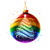 Rainbow Christmas Ball