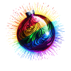 Rainbow Christmas Ball LGBTQ Christmas