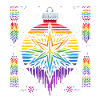Christmas Ornament Knitting Pattern Rainbow LGBTQ+