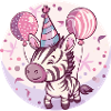 Bande dessinée d’anniversaire zèbre