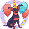 Doberman Dog Birthday Comic