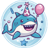 Shark Birthday Comic