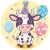 Cow Birthday Comic