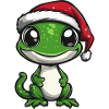 Echse Weihnachten Niedlich