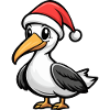 Pélican oiseau Noël mignon